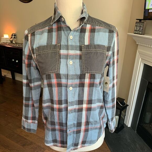 NWT Ladies Tucker and‎ Tate Long Sleeved Button Up Plaid Shirt Western Cowboy - Picture 1 of 5